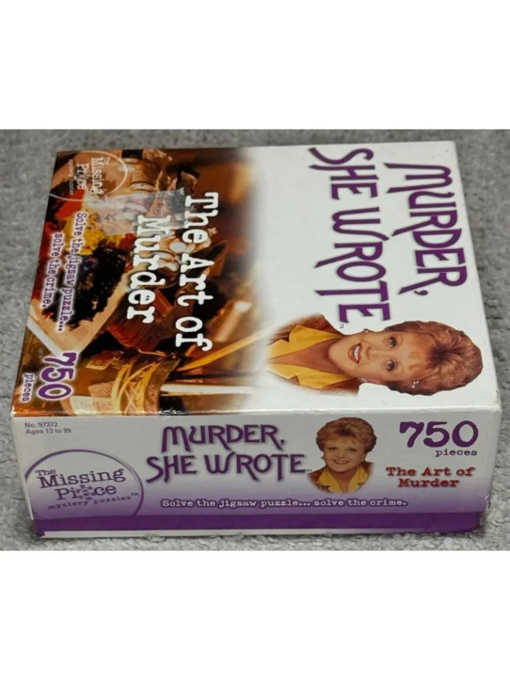 Murder, She Wrote Art of Murder 750 Piece Mystery Puzzle Complete